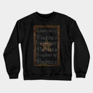 Pentgram, Kingdom of Shadows, 9th Gate, Pentacle, Sigil of Baphomet, Dark Art, Nature Sticker Crewneck Sweatshirt